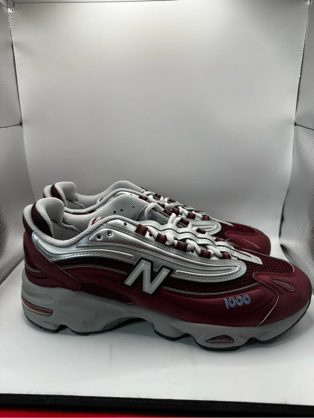 New Balance 1000 Red Grey M1000Q Brand New Deadstock with Box Size 11.5 / mens